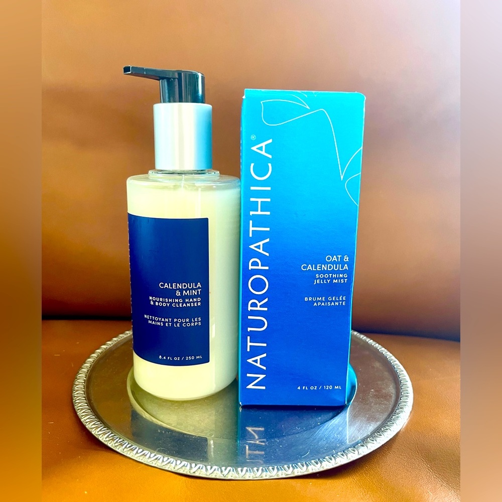 $83 NATUROPATHIC Bundle Calendula & Mint Cleanser + Oat & Calendula Jelly Mist
